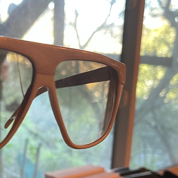 LAURA BIAGIOTTI Rare VINTAGE square oversized pearl flat top sunglasses *Lens* - Picture 8 of 16